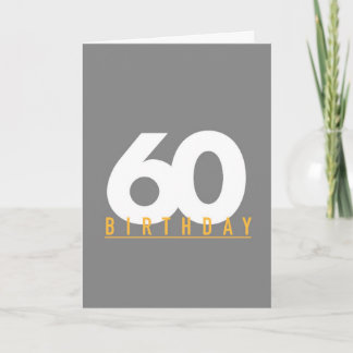 Festiva 60.ª tarjeta de cumpleaños