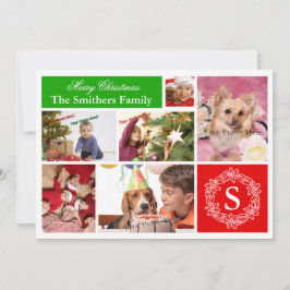 Festiva 6 Tarjeta de Navidades familiares fotográficos