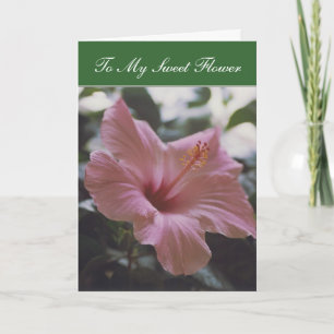 Festiva A mi dulce flor - tarjeta (V-day)