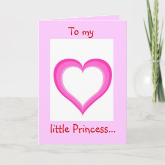 Festiva A mi pequeña princesa - tarjeta de felicitación