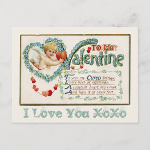 Festiva A mi postal del personalizado del Cupid de la