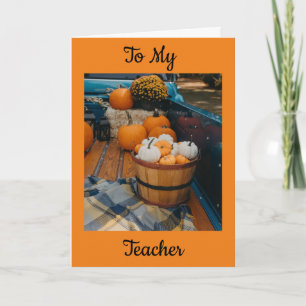 FESTIVA A MI **PROFESOR** EN LA TARJETA DE GRACIAS