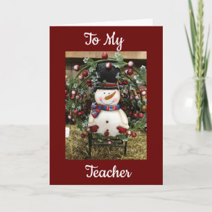 FESTIVA A MI **PROFESOR** EN TARJETA DE NAVIDADES