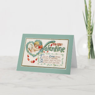 Festiva A Mi Tarjeta De Saludo Verde Floral De Valentine C