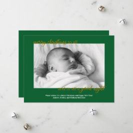 Festiva A todos una buena tarjeta de Navidades nocturnos