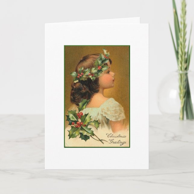 Festiva A través de la tarjeta de Navidades de ojos de un  (Anverso)