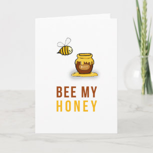 Festiva Abeja mi tarjeta de la miel