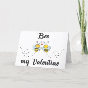 Festiva Abeja mi tarjeta del día de San Valentín