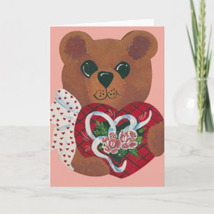 Festiva Abrazo de la tarjeta del día de San Valentín