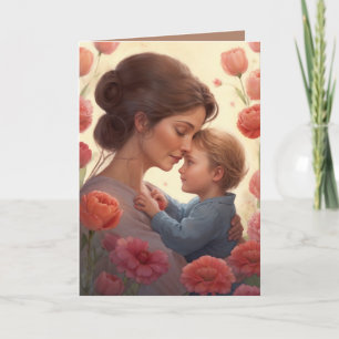 Festiva Abrazo de una Madre (2) Tarjeta del Día de la Madr