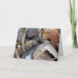 Festiva Acción de gracias feliz - tarjeta