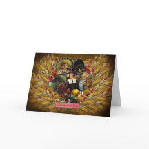 ¡Acción de gracias feliz! Tarjeta de felicitación