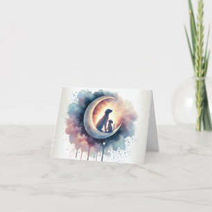 Festiva Adiós a la luz de la luna - Tarjeta de simpatía po