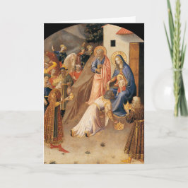 Festiva Adoración de la Tarjeta de Navidades Magi