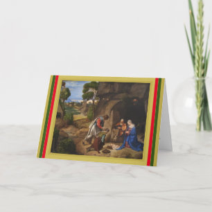 Festiva Adoración Giorgione de la tarjeta de vacaciones de