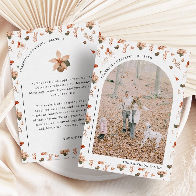 Festiva Agradecida y agradecida tarjeta fotográfica de Acc (Subido por el creador)