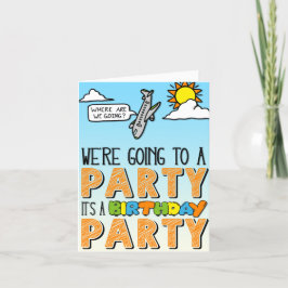 Festiva Al fondo de la tarjeta de cumpleaños de todo