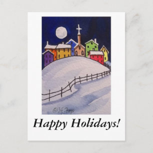 Festiva Aldea de los navidades - ¡Felices fiestas! Postal