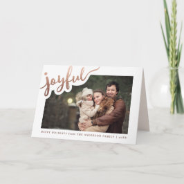 Festiva Alegre | Tarjeta fotográfica de vacaciones felices