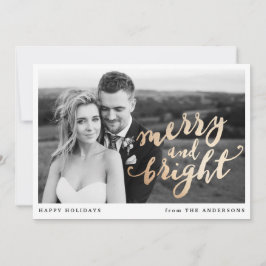 Festiva Alegre y Brillante | Tarjeta de Foto de Vacaciones