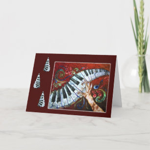 Festiva Alegría musical - tarjeta del día de fiesta del