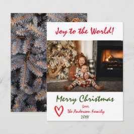 Festiva Alegría por la tarjeta de fotos de la familia Worl
