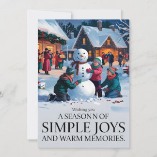 Festiva Alegría simple - Tarjeta de Navidades