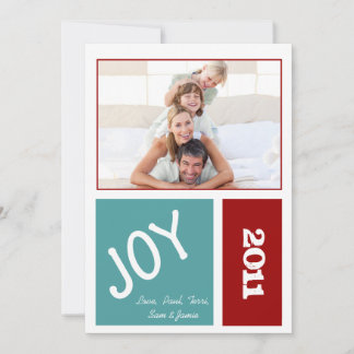 Festiva Alegría tu tarjeta de Navidades fotográficos