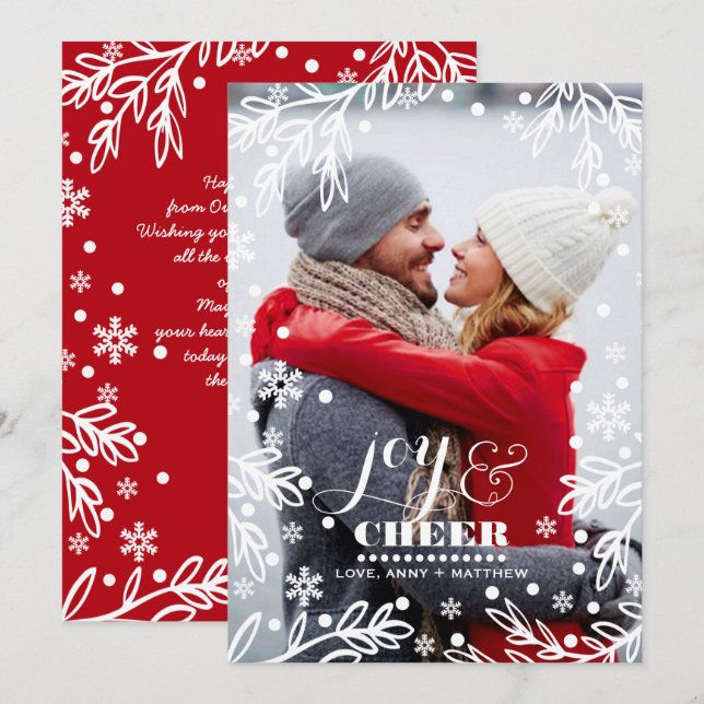 Festiva Alegría y Salud. Tarjeta fotográfica plana de vaca (Anverso / Reverso)