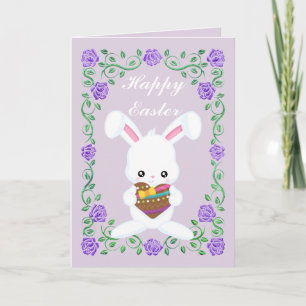 Festiva Algunos conejitos te aman la tarjeta de Pascua fel