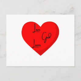 Festiva Amar a Dios ama la postal