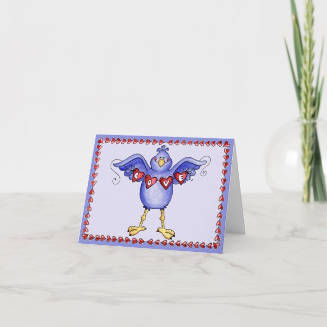 Festiva Amo Ave - Tarjeta de San Valentín (Anverso)
