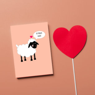 Festiva Amo la tarjeta del el día de San Valentín de la