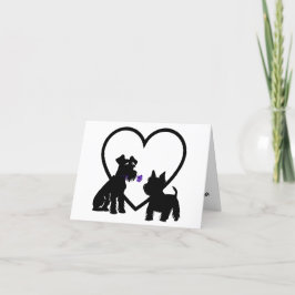 Festiva Amor de Perro Desaliñado es lo que Siento Tarjeta