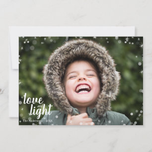 Festiva Amor lindo y tarjeta ligera de la foto del día de
