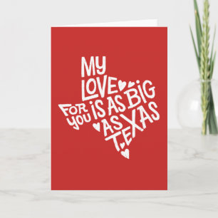 Festiva Amor tan grande como tarjeta de felicitación de