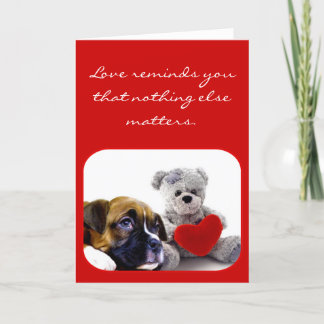 Festiva Amor te recuerda tarjeta de saludo de cachorro box