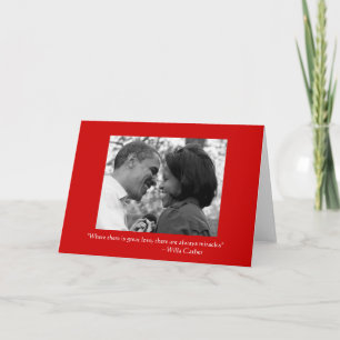 FESTIVA AMOR Y LOS MILAGROS, TARJETA DEL AMOR DE OBAMA -