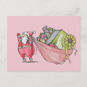 Festiva Amores de Papá Noel para leer la postal del