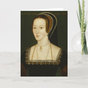 Festiva Ana Bolena - tarjeta de felicitación en blanco