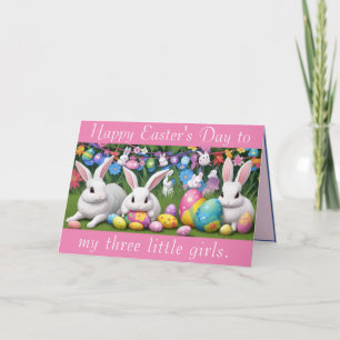 Festiva Añadir tu foto - Tarjeta de Pascua para Chicas