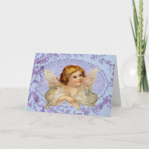 Festiva Ángel de la tarjeta de pascua del valor