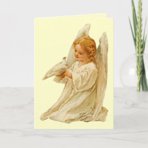 Festiva Ángel y paloma - tarjeta de pascua