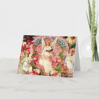 Festiva Ángeles del Victorian y tarjeta del collage de las
