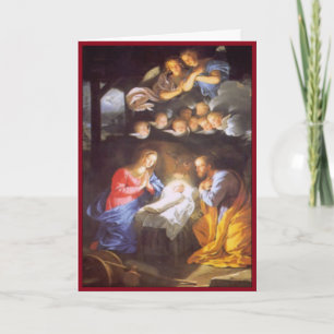 Festiva Ángulo arriba sobre la tarjeta de saludos Personal
