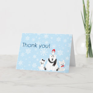 Festiva Animales del Ártico: Gracias, tarjeta