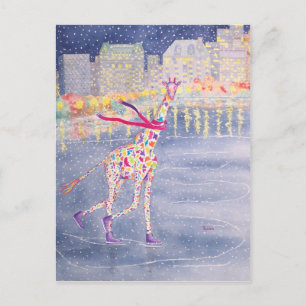 Festiva Annabelle en la postal del hielo