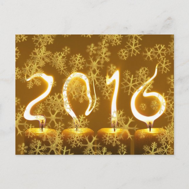 Festiva Año Nuevo 2016 - postal original (Anverso)