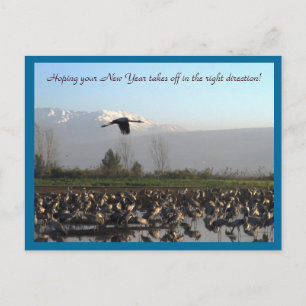 Festiva Año Nuevo que comienza la postal bien