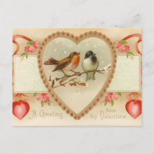 Festiva Antigua postal de San Valentín